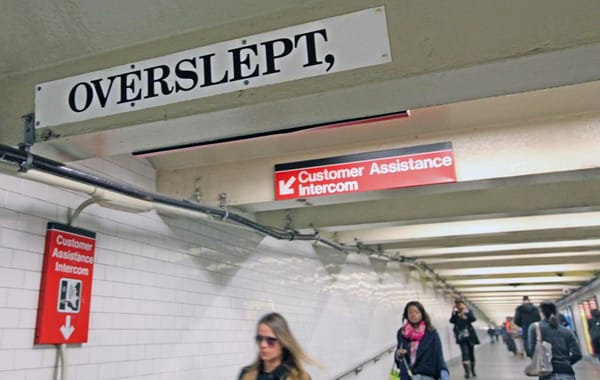 nyc vignette: overslept